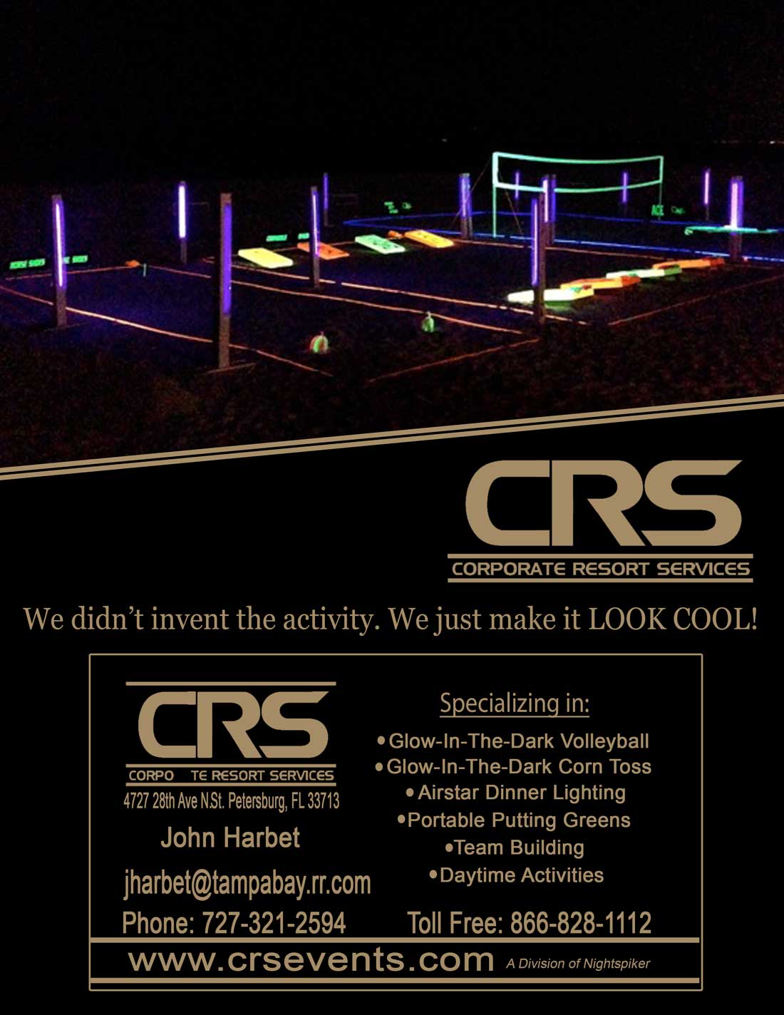Nightspiker Glow Voleyball for your events