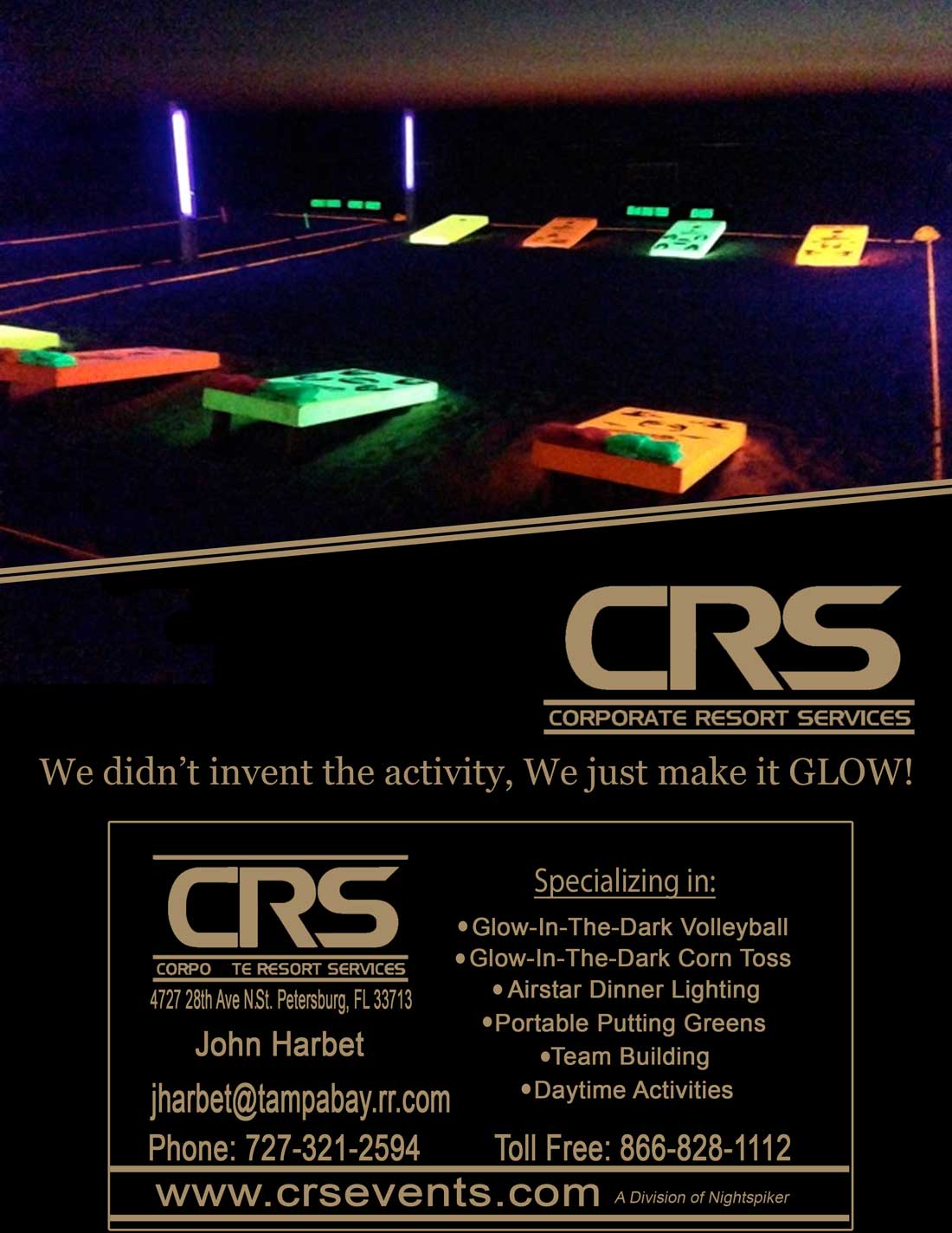 Nightspiker Glow Voleyball for your events