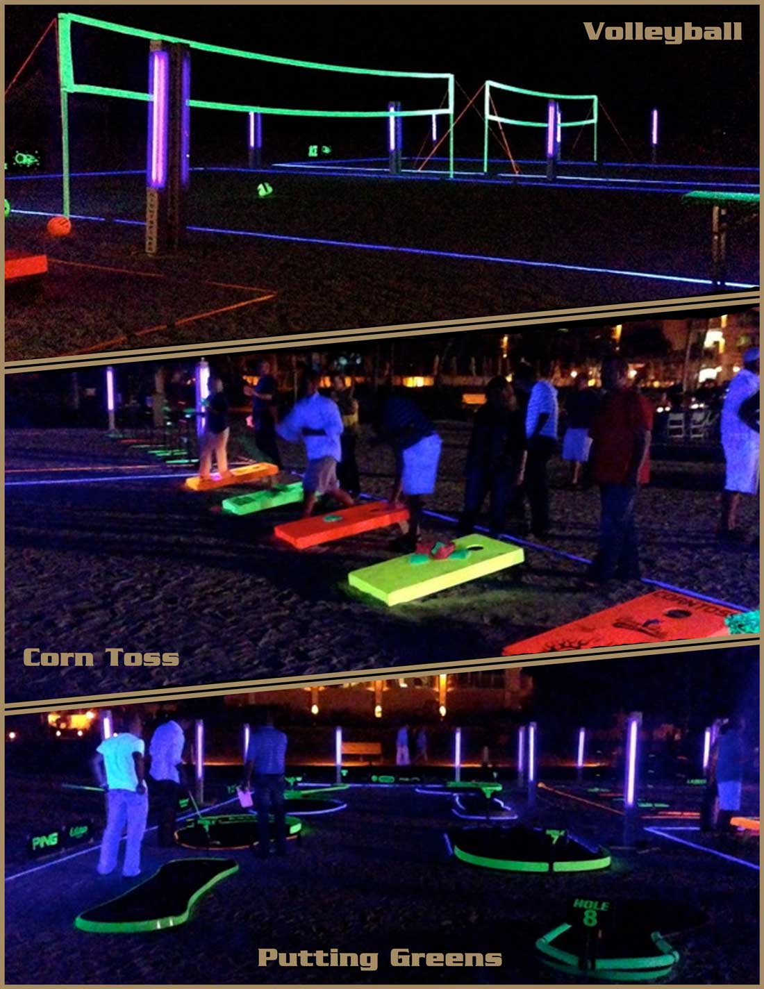 Nightspiker Glow Voleyball for your events