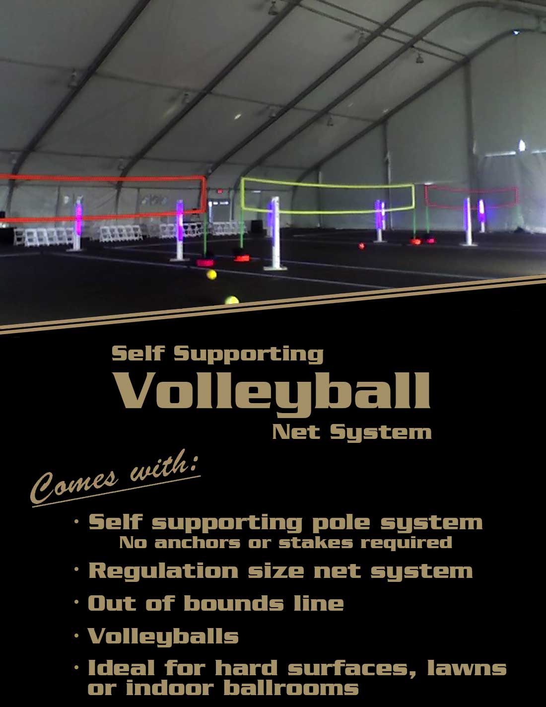 Nightspiker Glow Voleyball for your events